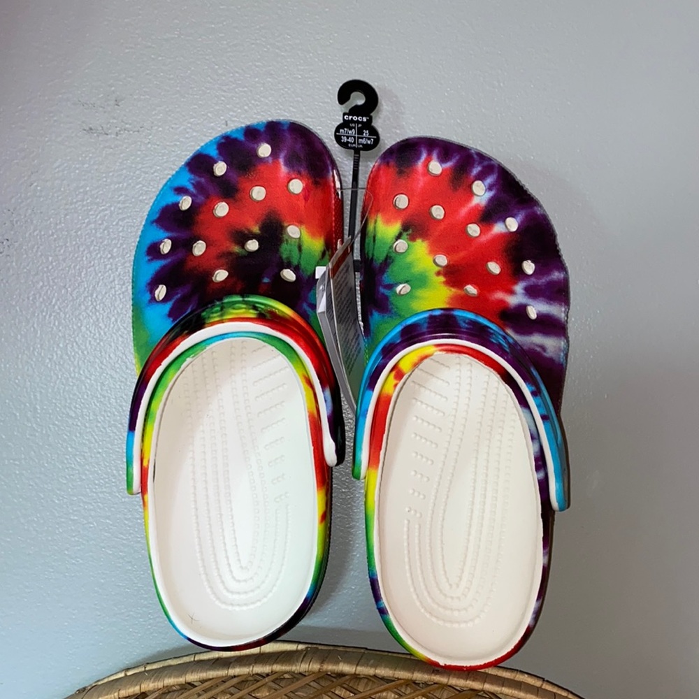 Classic Tye-dye crocs!
